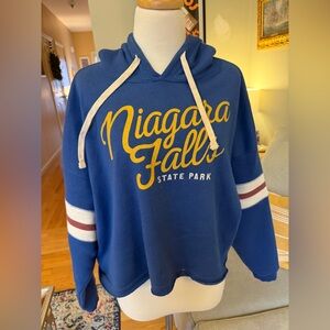 Good Land Supply Co. Blue Hoodie bought at Niagara Falls. Never worn. Brand New.